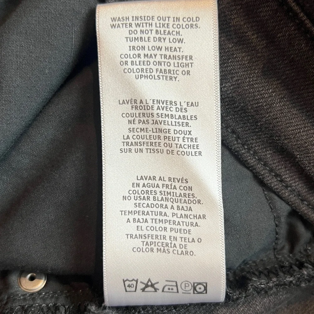 NWT’S Frame Jagger Mid- Rise True Skinny Fit Black Jeans SZ 38 (Fast Shipping)